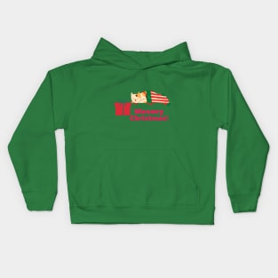 Meowry Christmas - Merry Christmas Cat Kids Hoodie